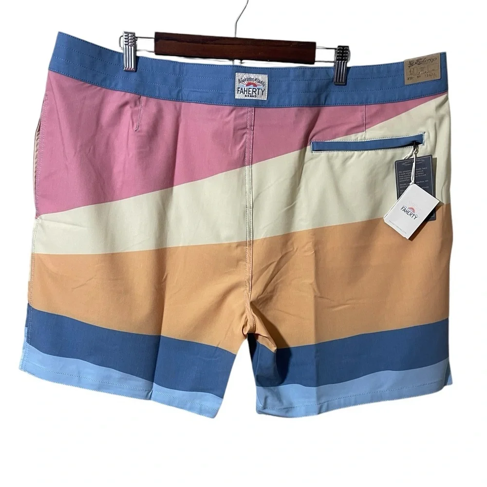 Faherty Board Shorts Soleil Sun & Wave‎ 42W NWT$98